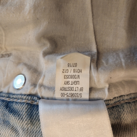 Vintage Old Navy Distressed Boyfriend‎ Denim Jeans Light Wash Size 6 Tall Long - Picture 13 of 13